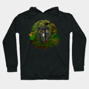 Abandoned Tardis in the deep jungle Hoodie